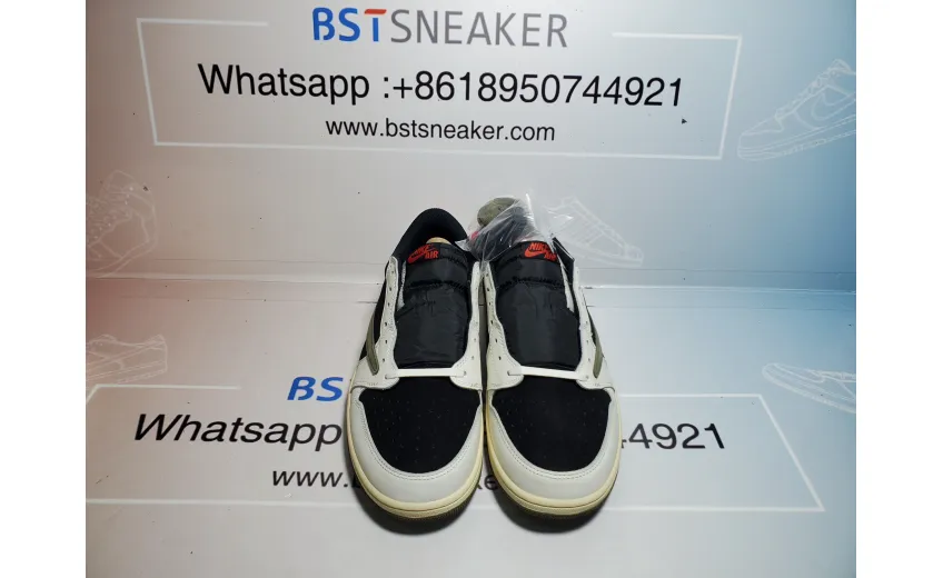 Bstsneaker-Air Jordan 1 Retro Low OG SP Travis Scott Olive DZ4137-106 