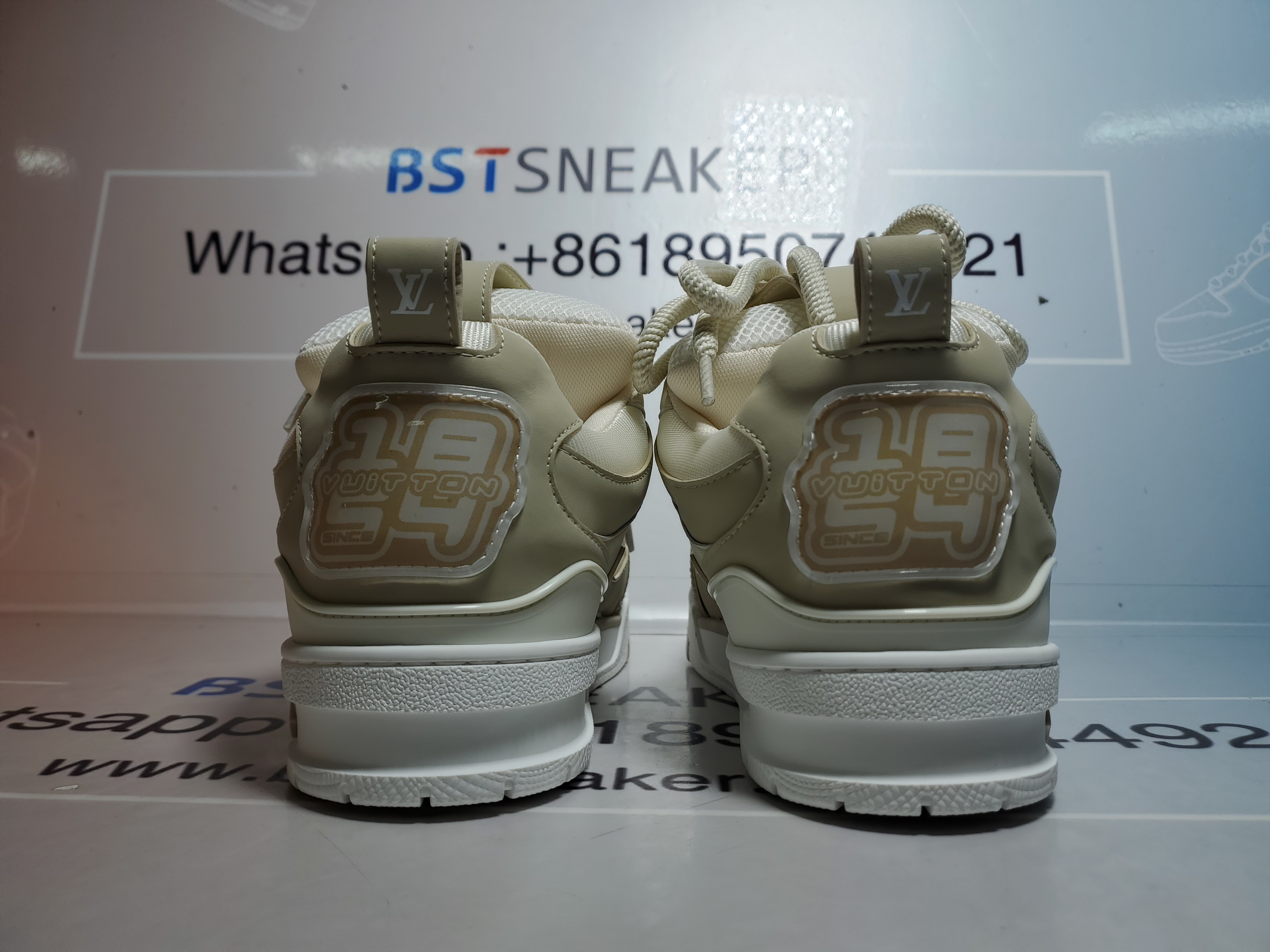 Bstsneaker-Louis Vuitton LV Skate Sneaker Beige White 1AARQH