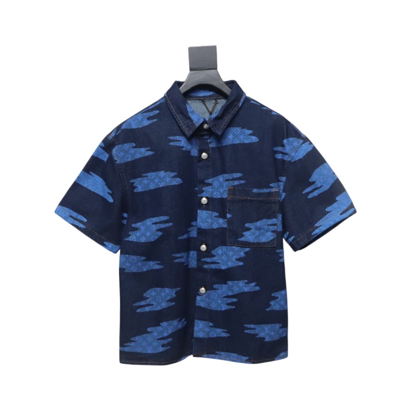 Bstsneaker- Louis vuitton Cloud Sky Blue Demin Shirt 180