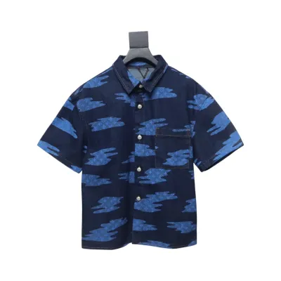 Bstsneaker- Louis vuitton Cloud Sky Blue Demin Shirt 180 01