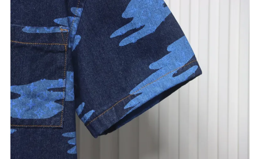 Bstsneaker- Louis vuitton Cloud Sky Blue Demin Shirt 180