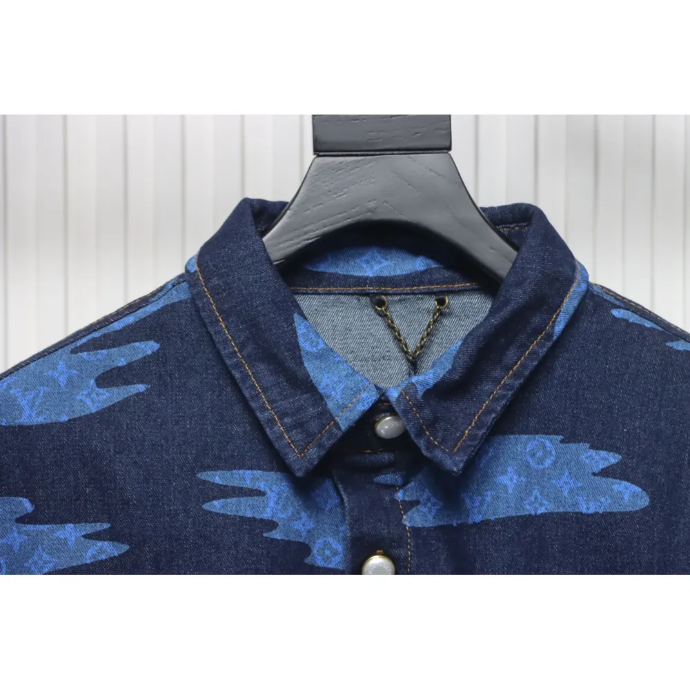Bstsneaker- Louis vuitton Cloud Sky Blue Demin Shirt 180