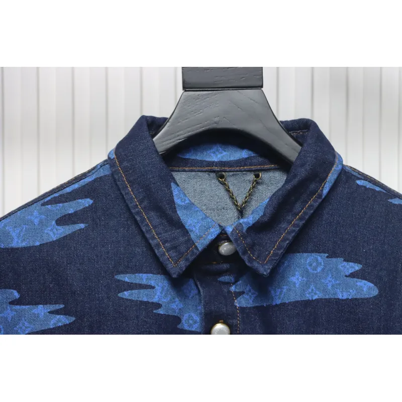 Bstsneaker- Louis vuitton Cloud Sky Blue Demin Shirt 180