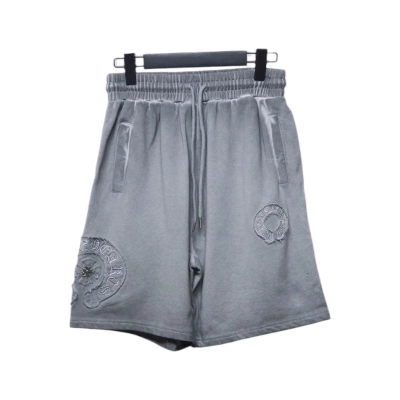 Bstsneaker-Chrome Hearts Distressed Embroidered Shorts 120 01