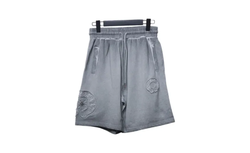 Bstsneaker-Chrome Hearts Distressed Embroidered Shorts 120