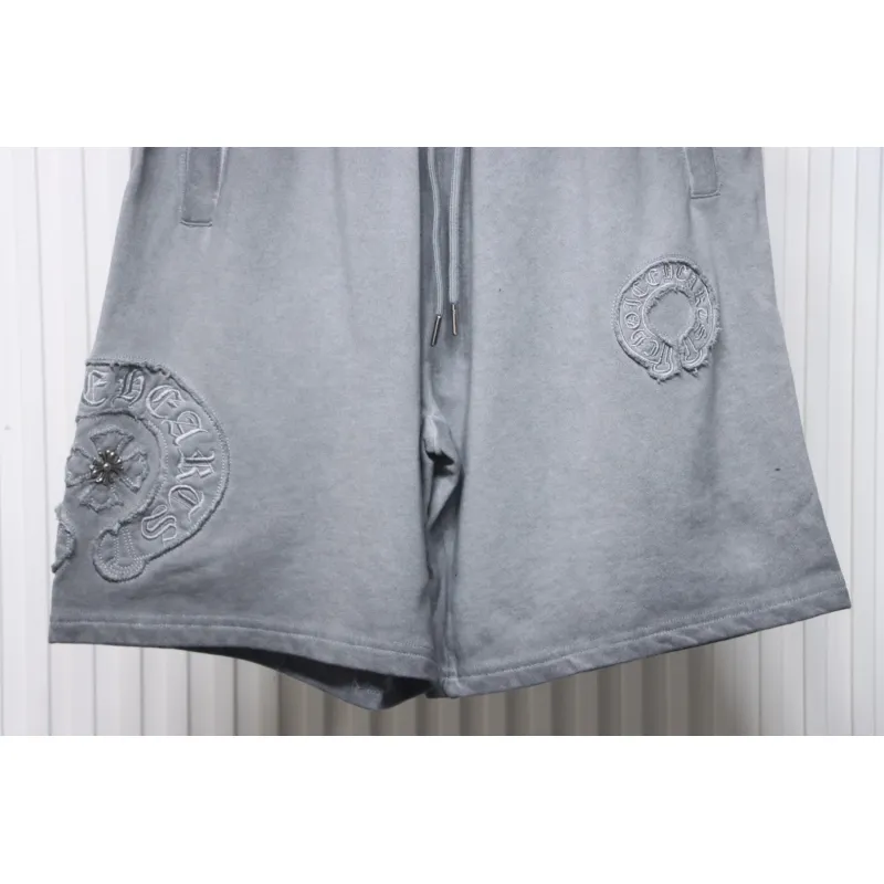 Bstsneaker-Chrome Hearts Distressed Embroidered Shorts 120
