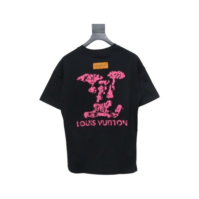 Bstsneaker- Louis Vuitton Embossed T-shirt Black 120 01