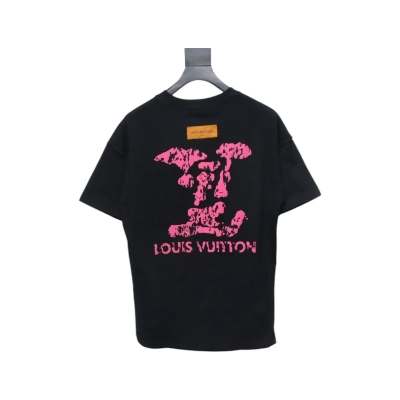 Bstsneaker- Louis Vuitton Embossed T-shirt Black 120 01