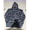 Bstsneaker-BAPE Color Camo Shark Zip Hoodie Black 4580793319054