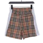Bstsneaker- Burberry Classic vintage plaid patchwork webbing shorts 150