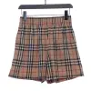 Bstsneaker- Burberry Classic vintage plaid patchwork webbing shorts 200