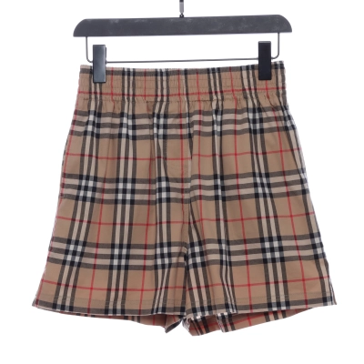 Bstsneaker- Burberry Classic vintage plaid patchwork webbing shorts 200 02