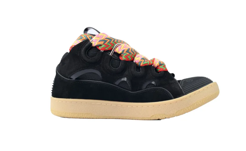 Bstsneaker- Lanvin Leather Curb Black  FM-SKRK11-DRAG-A2010
