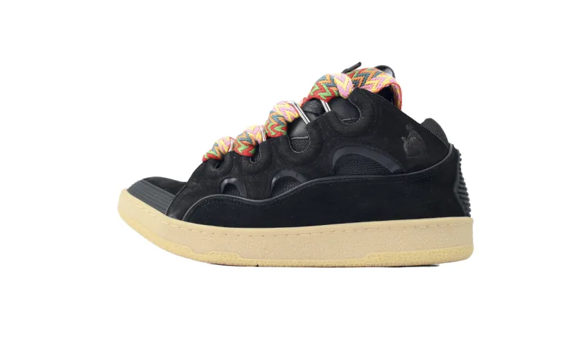 Bstsneaker- Lanvin Leather Curb Black  FM-SKRK11-DRAG-A2010