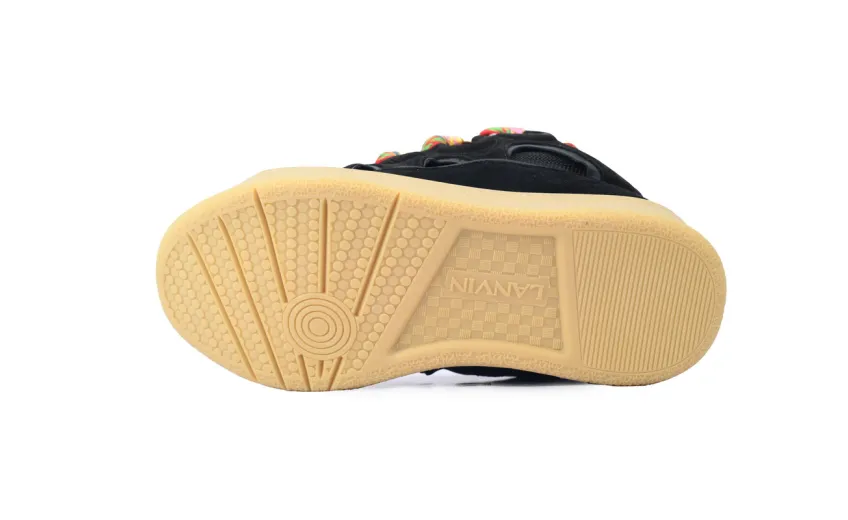 Bstsneaker- Lanvin Leather Curb Black  FM-SKRK11-DRAG-A2010