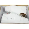 Bstsneaker- Christian Louboutin Louis Junior Spikes Sneaker Leather White