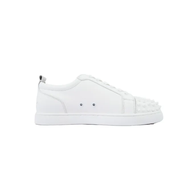Bstsneaker- Christian Louboutin Louis Junior Spikes Sneaker Leather White