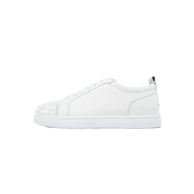 Bstsneaker- Christian Louboutin Louis Junior Spikes Sneaker Leather White
