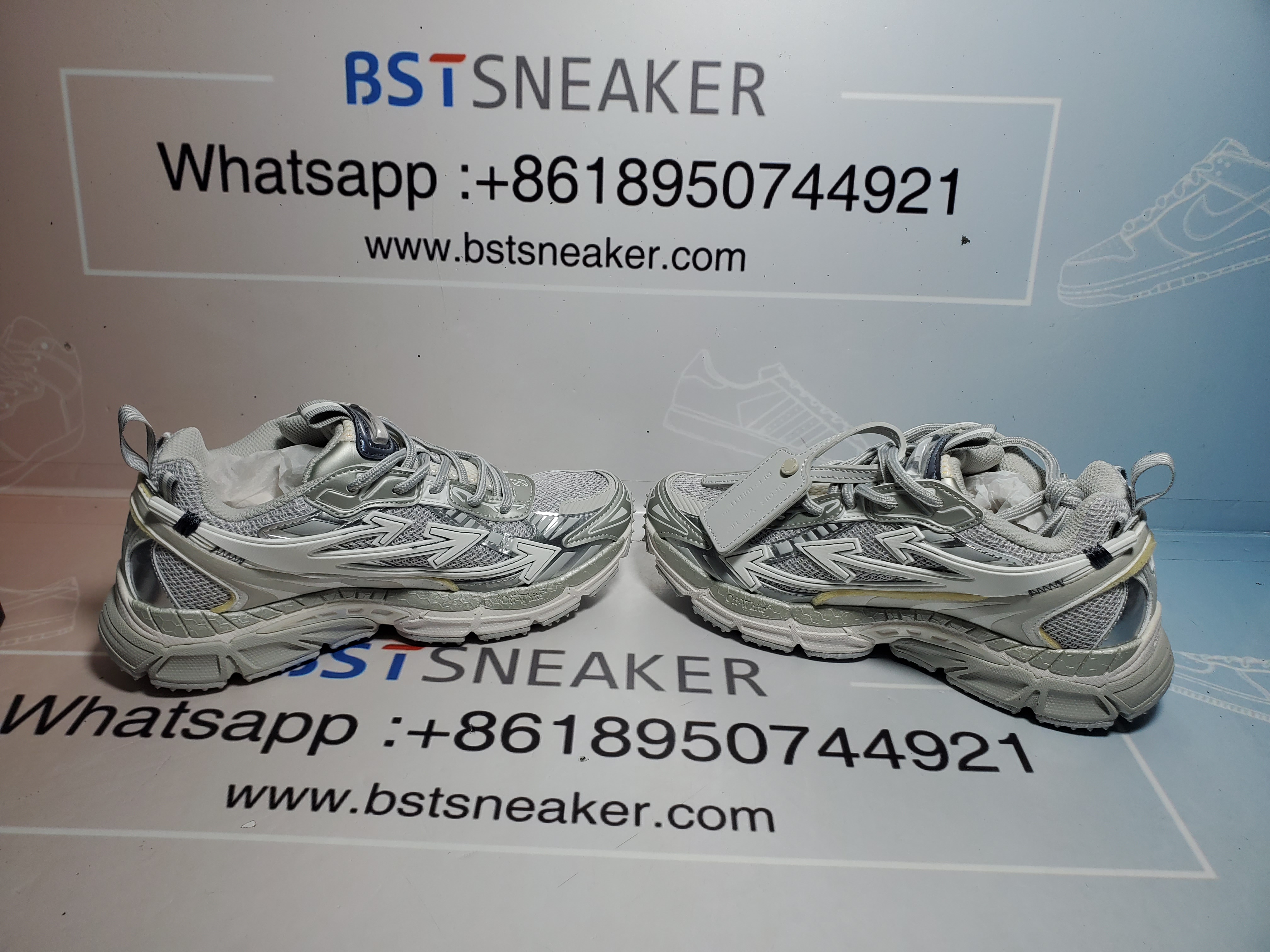 Bstsneaker-OFF WHITE Out Of Military White Gray OMIA295F24 FAB00 10606