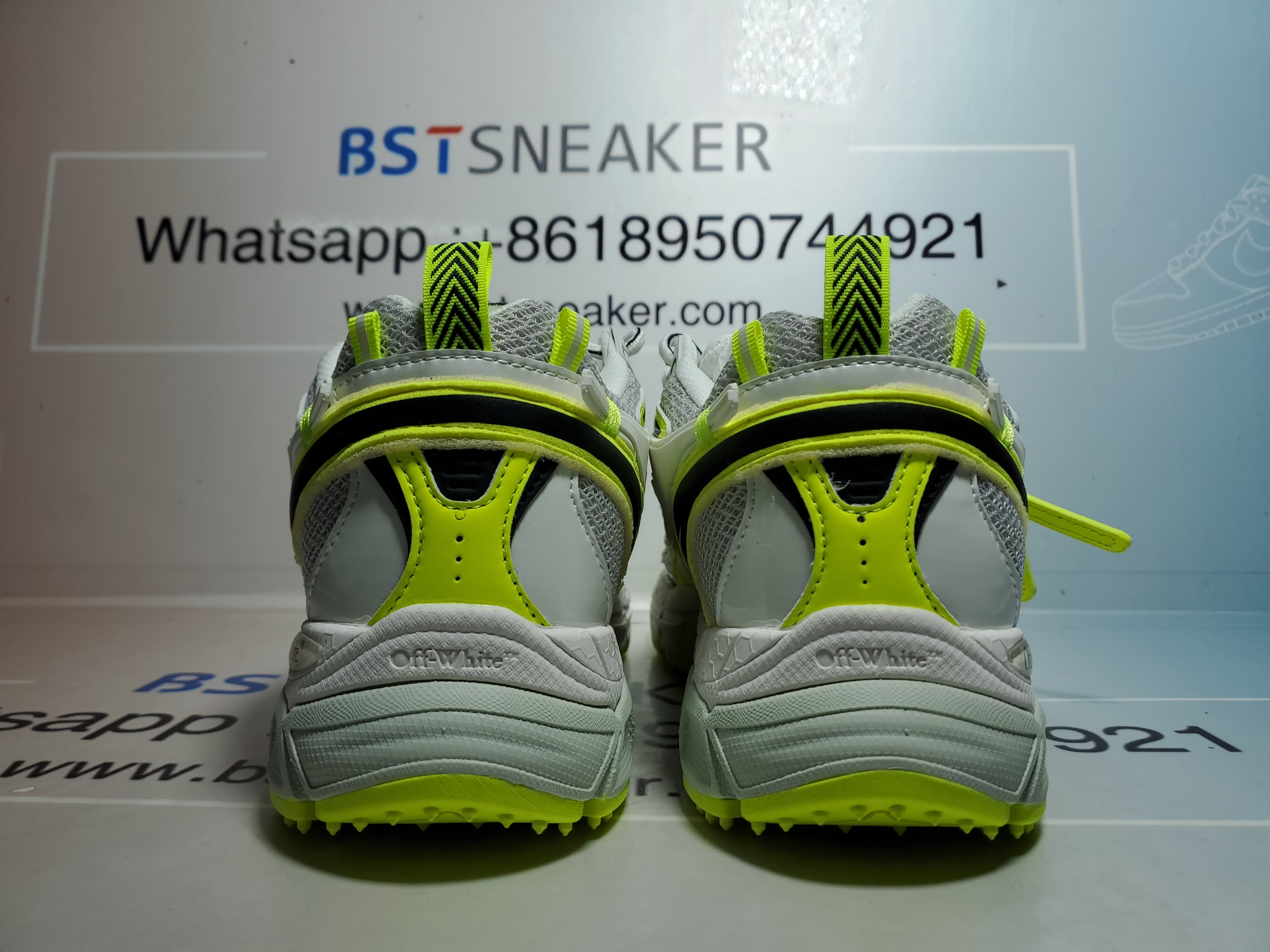 Bstsneaker-OFF WHITE Out Of Fluorescent Green OMIA295F24 FAB00 10011