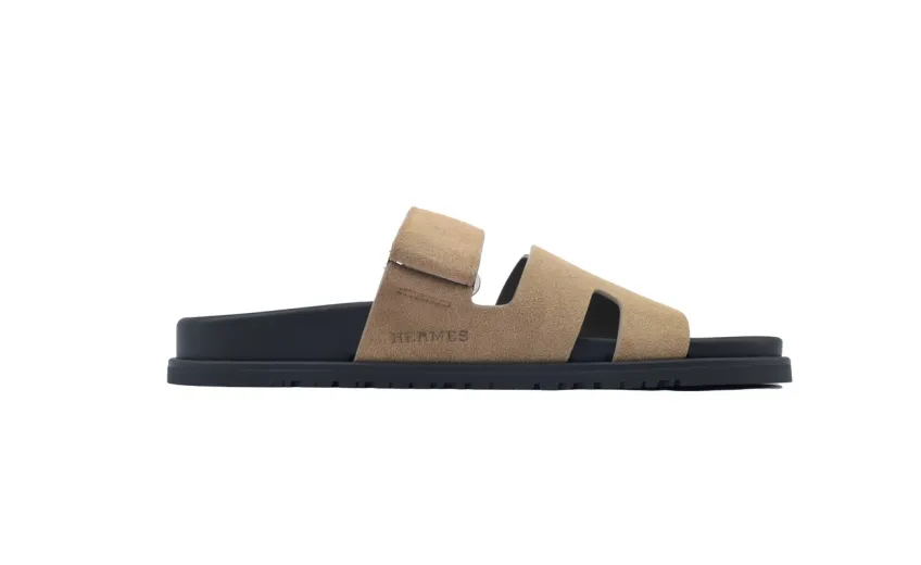 Bstsneaker- HERMES Chypre Sandal Brown Fluff Slippers H222100Z 02340
