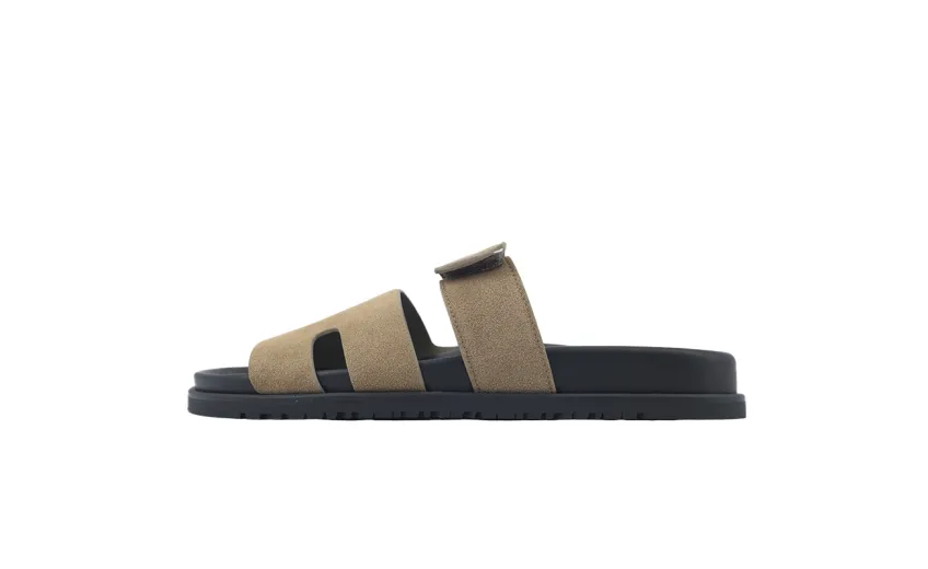 Bstsneaker- HERMES Chypre Sandal Brown Fluff Slippers H222100Z 02340