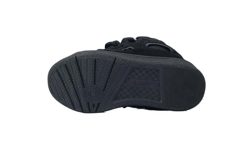 Bstsneaker- Lanvin Leather Curb Triple Black FMSKRK11GRIPA23 1010