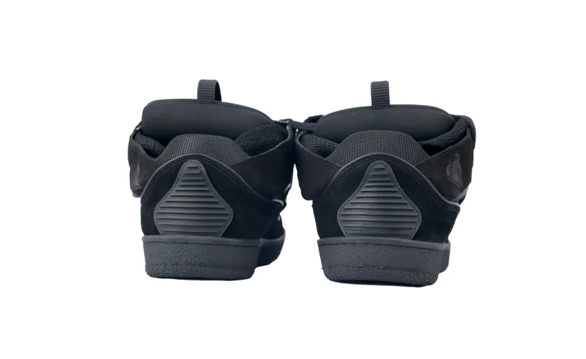 Bstsneaker- Lanvin Leather Curb Triple Black FMSKRK11GRIPA23 1010