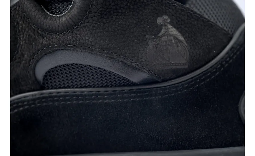 Bstsneaker- Lanvin Leather Curb Triple Black FMSKRK11GRIPA23 1010