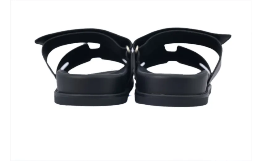 Bstsneaker- HERMES Chypre Sandal Black Slippers H222100Z 02340