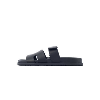 Bstsneaker- HERMES Chypre Sandal Black Slippers H222100Z 02340 01