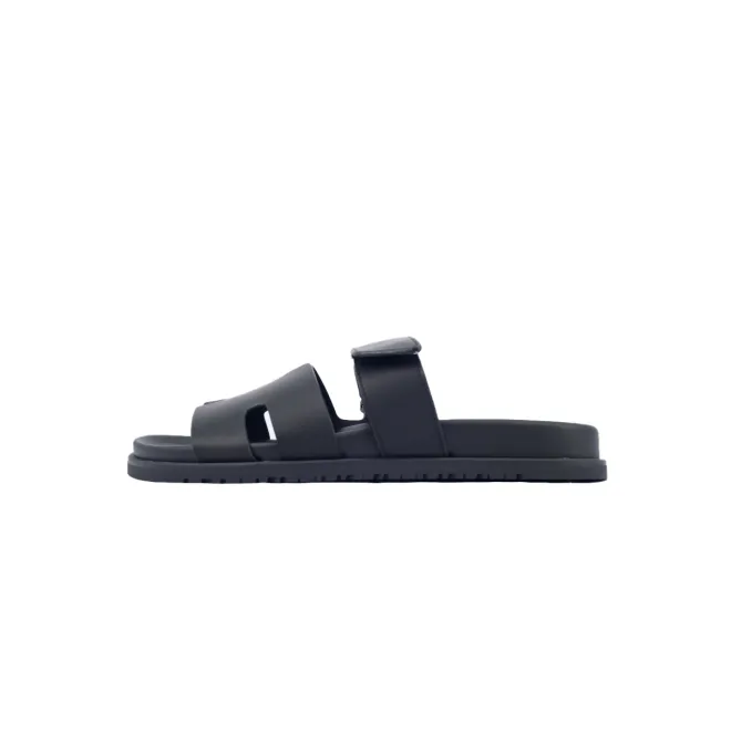 Bstsneaker- HERMES Chypre Sandal Black Slippers H222100Z 02340