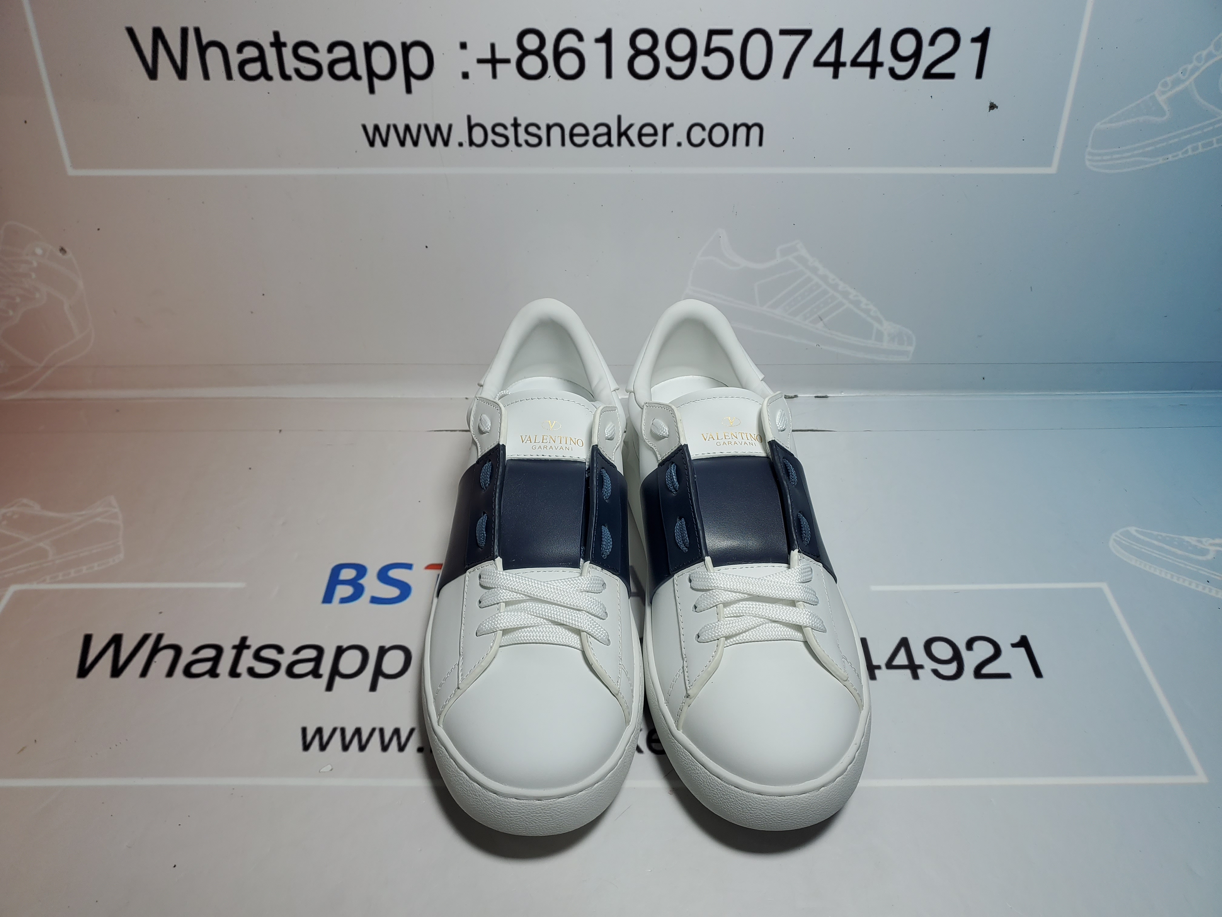 Bstsneaker-Valentino Rockstud White Blue