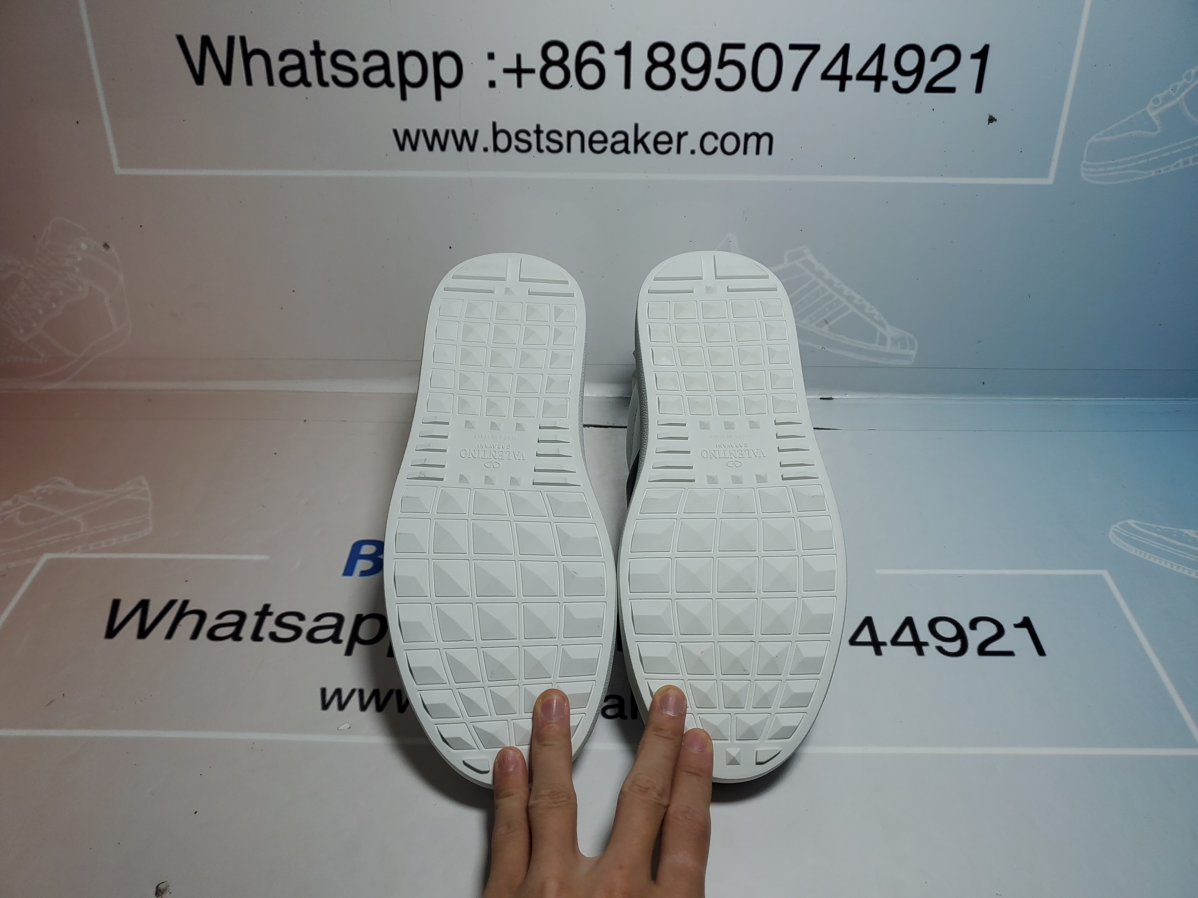 Bstsneaker-Valentino Rockstud White Blue