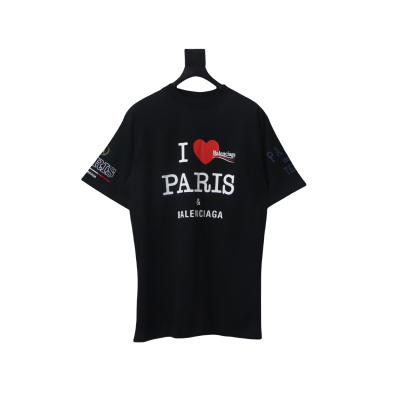 Bstsneaker- Balenciaga 25SS I Heart Paris T-Shirt 130 01