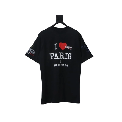 Bstsneaker- Balenciaga 25SS I Heart Paris T-Shirt 130 01