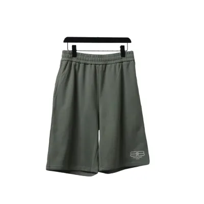Bstsneaker-Balenciaga BB Logo Embroidered Cotton Shorts 140