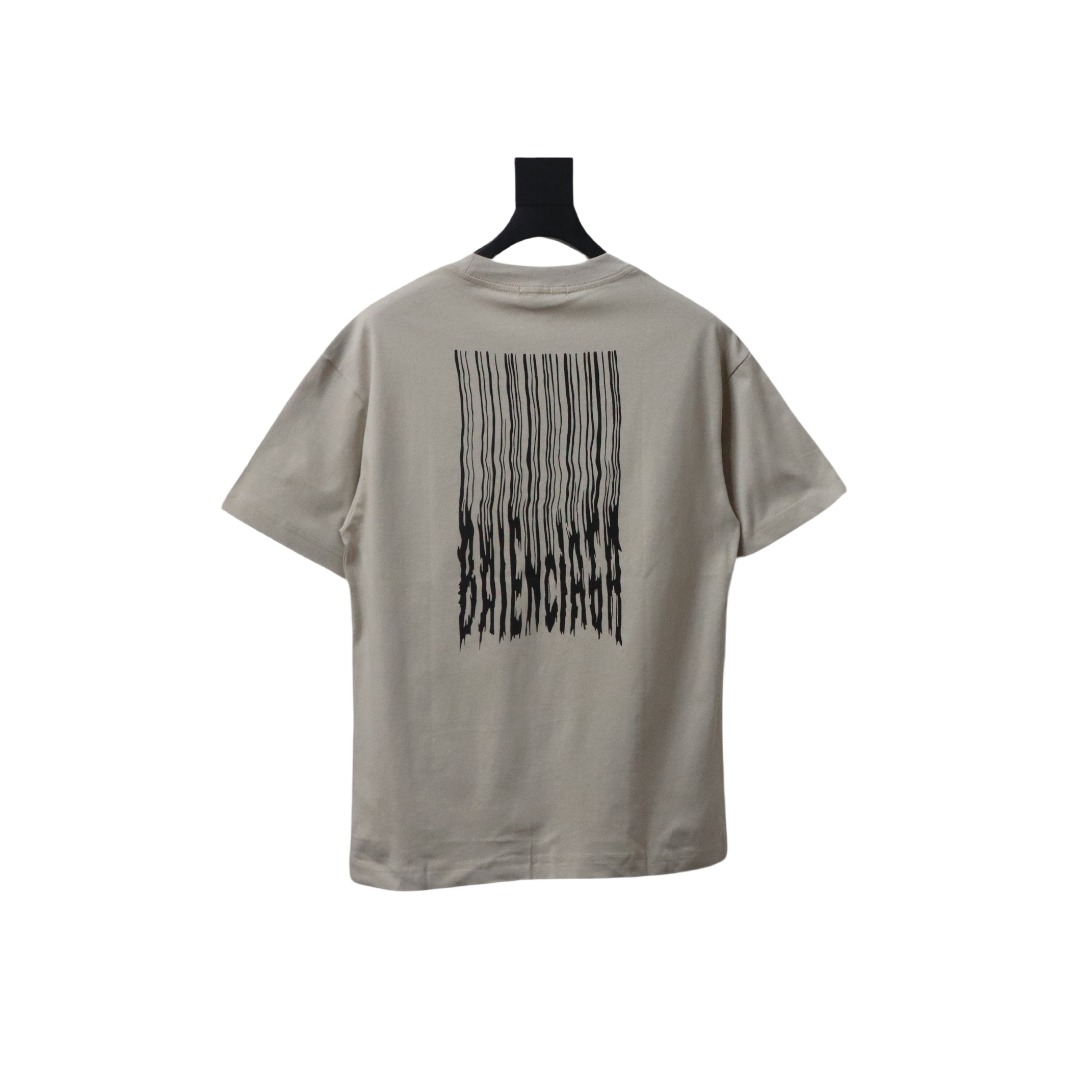 Bstsneaker- Balenciaga Fringed Waterfall Print T-shirt 110