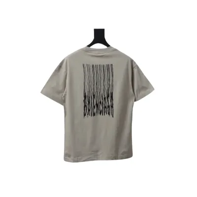 Bstsneaker- Balenciaga Fringed Waterfall Print T-shirt 110 02