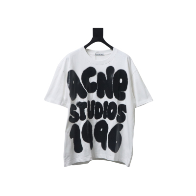 Bstsneaker- Acne Studios Sprayed Logo White T-Shirt 130  01
