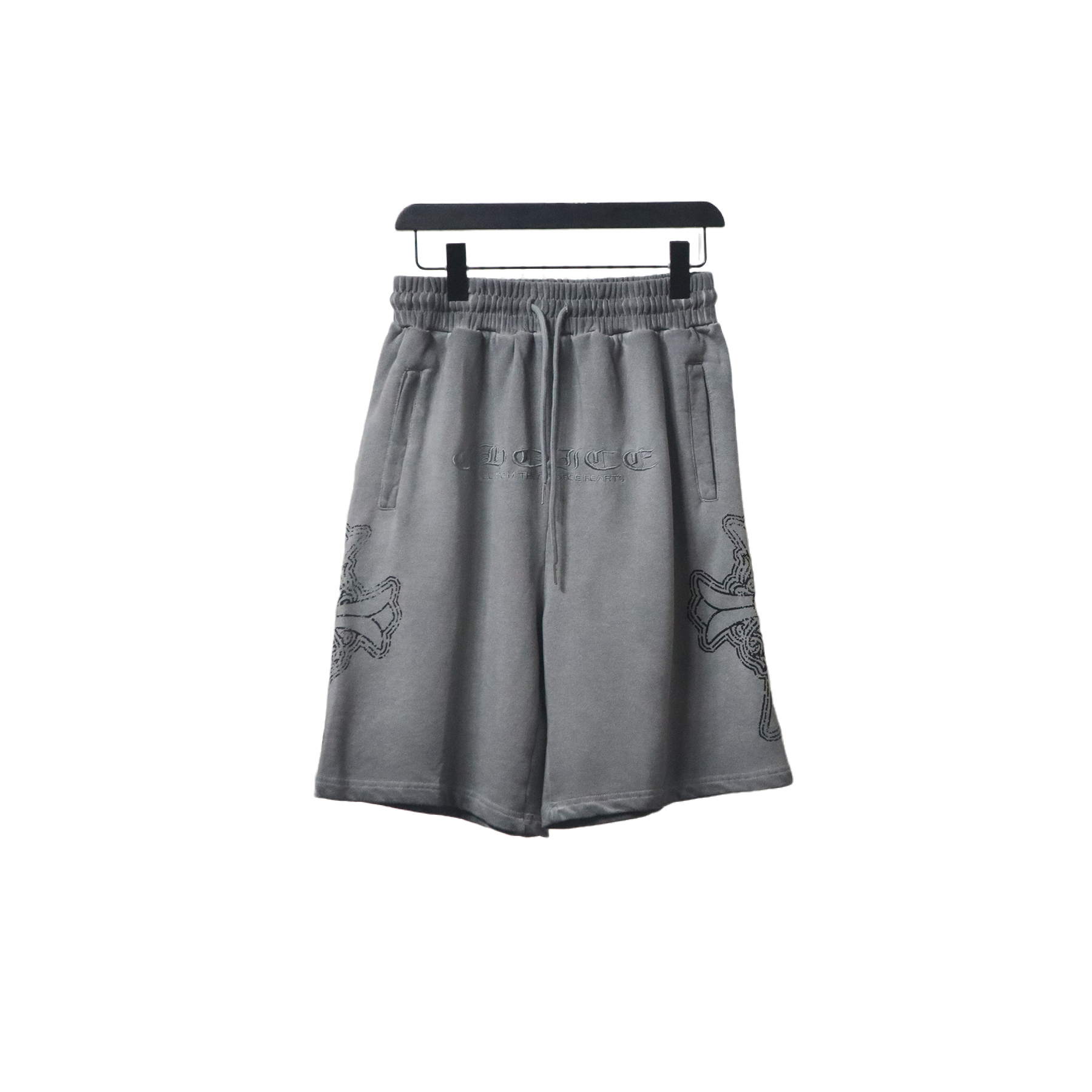 Bstsneaker-Chrome Hearts Cotton Printed Embroidered Shorts 120
