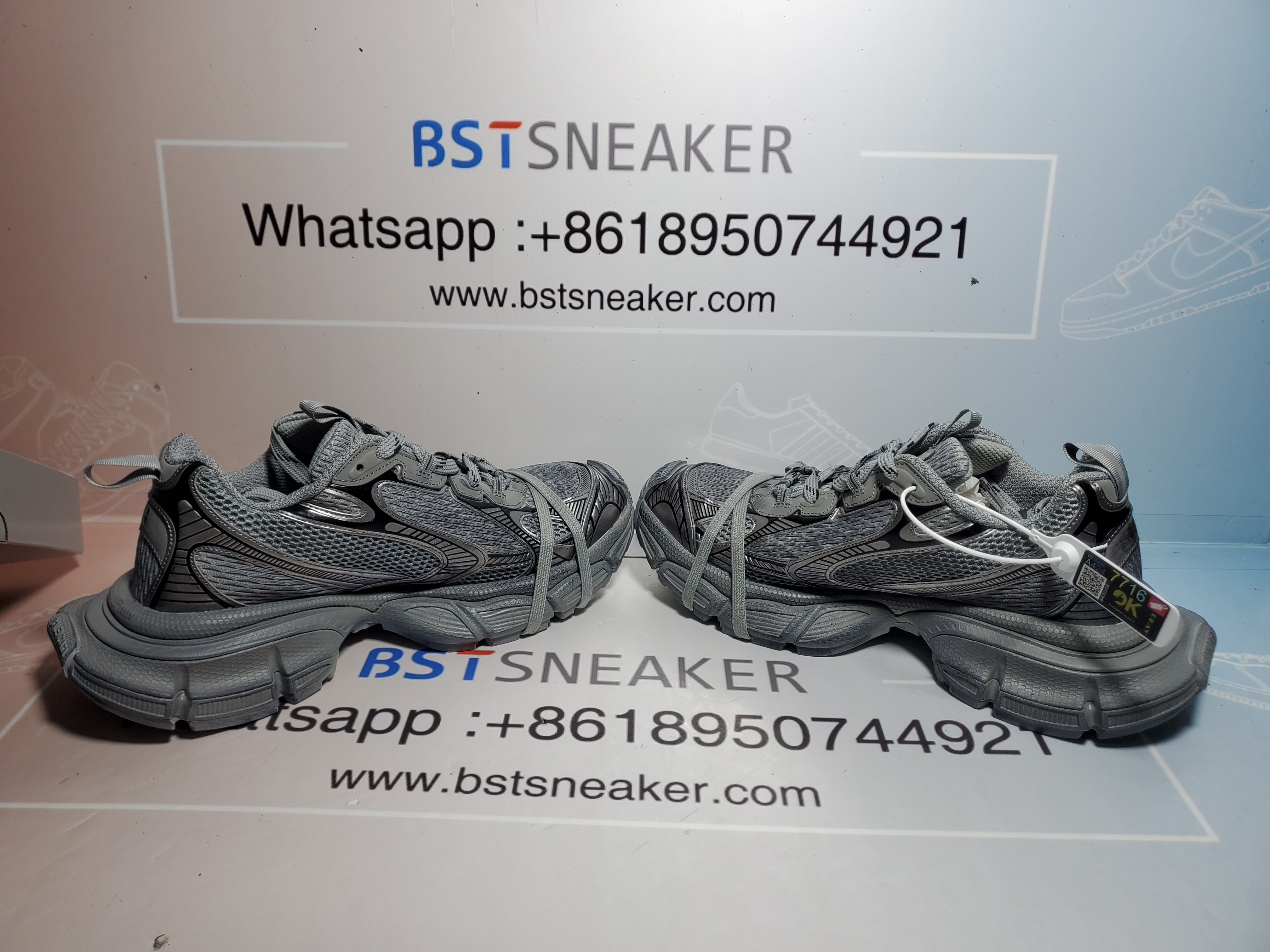 Bstsneaker-Balenciaga Silver Grey 542229 W1RB5 1210 
