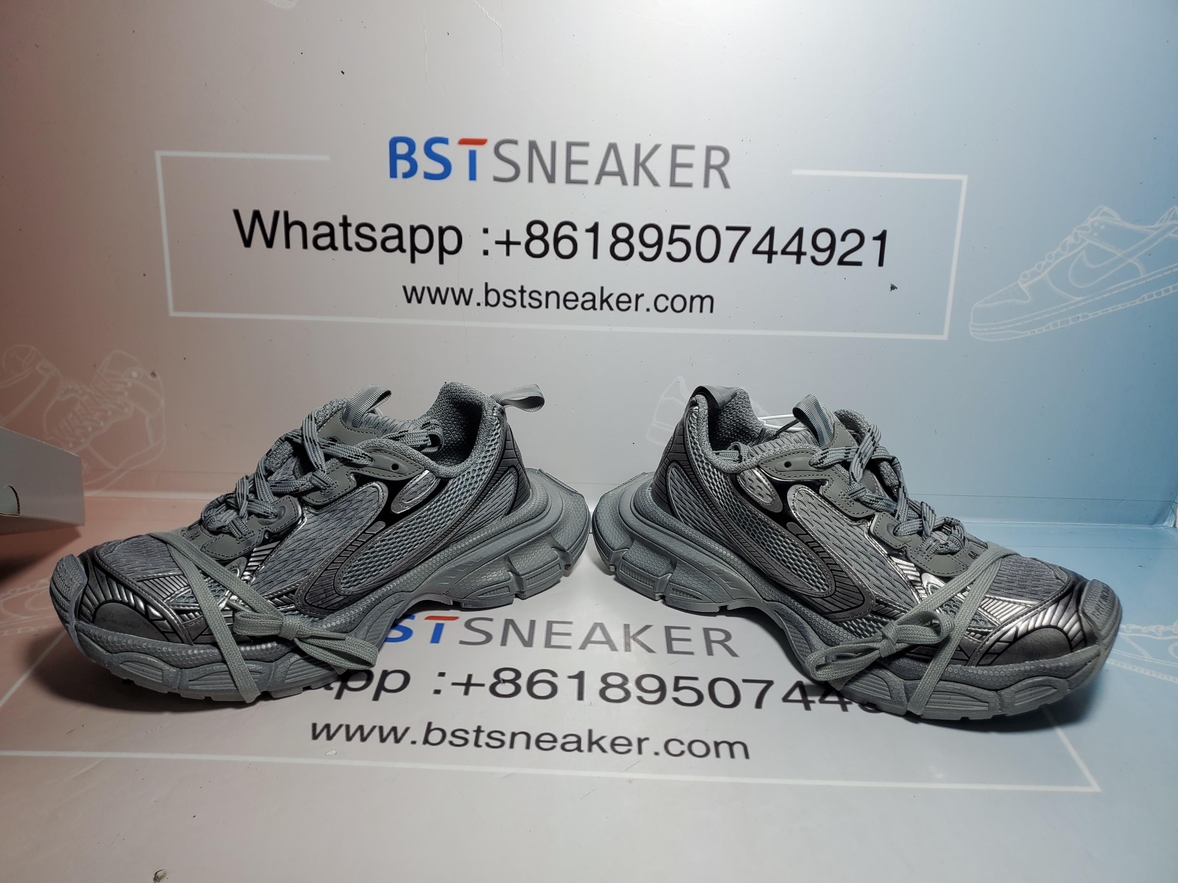 Bstsneaker-Balenciaga Silver Grey 542229 W1RB5 1210 