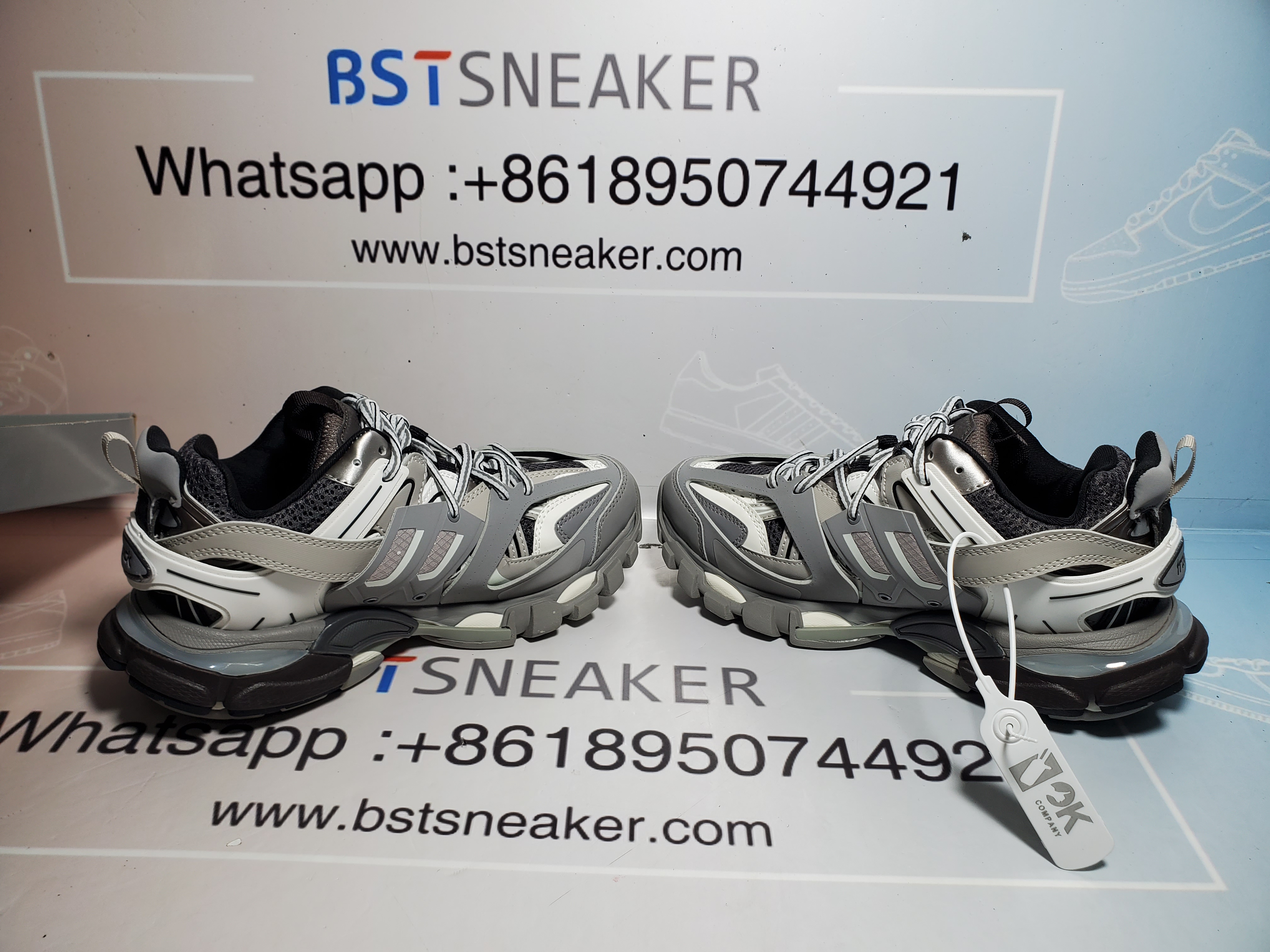 Bstsneaker- Balenciaga Tess S.Grey 555032 W1GB7 1214 (With Led)