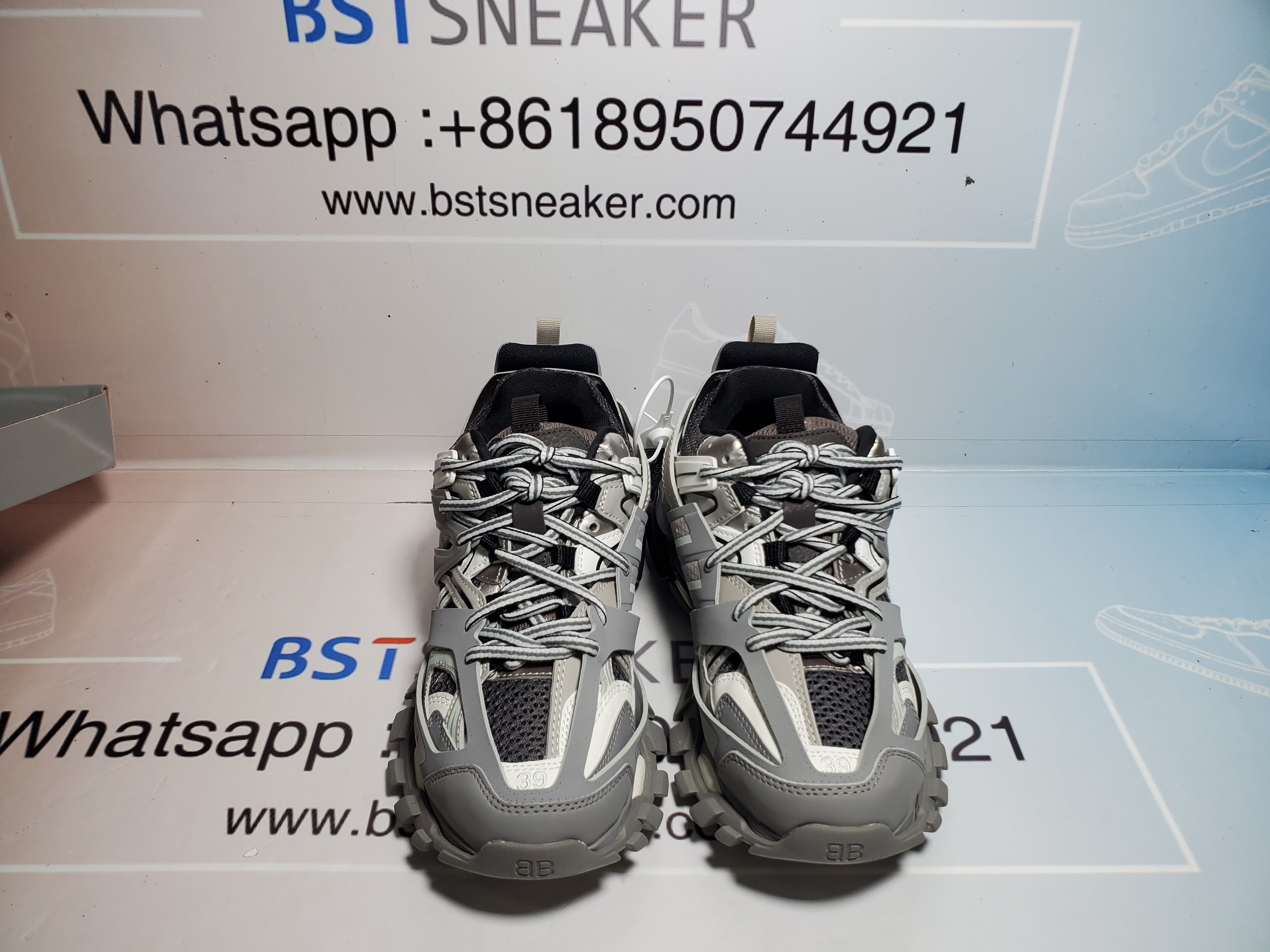 Bstsneaker- Balenciaga Tess S.Grey 555032 W1GB7 1214 (With Led)