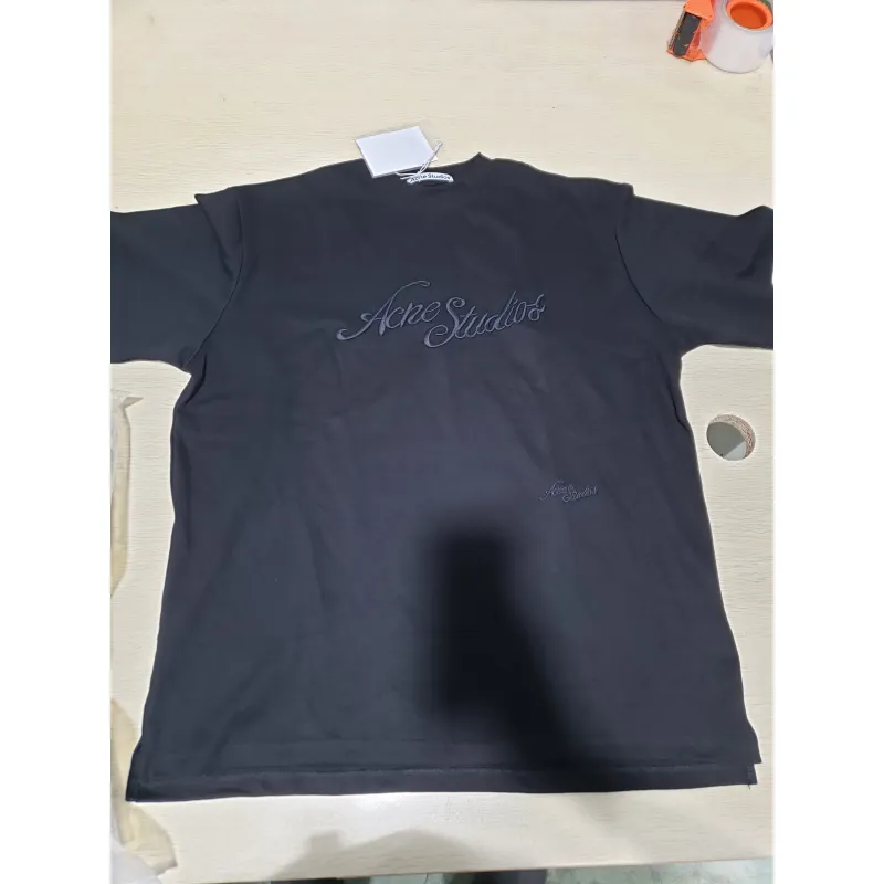 Bstsneaker-Acne Studios Logo Embroidered Cotton piqueT-Shirt 130 
