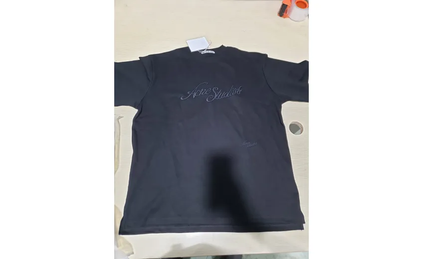 Bstsneaker-Acne Studios Logo Embroidered Cotton piqueT-Shirt 130 