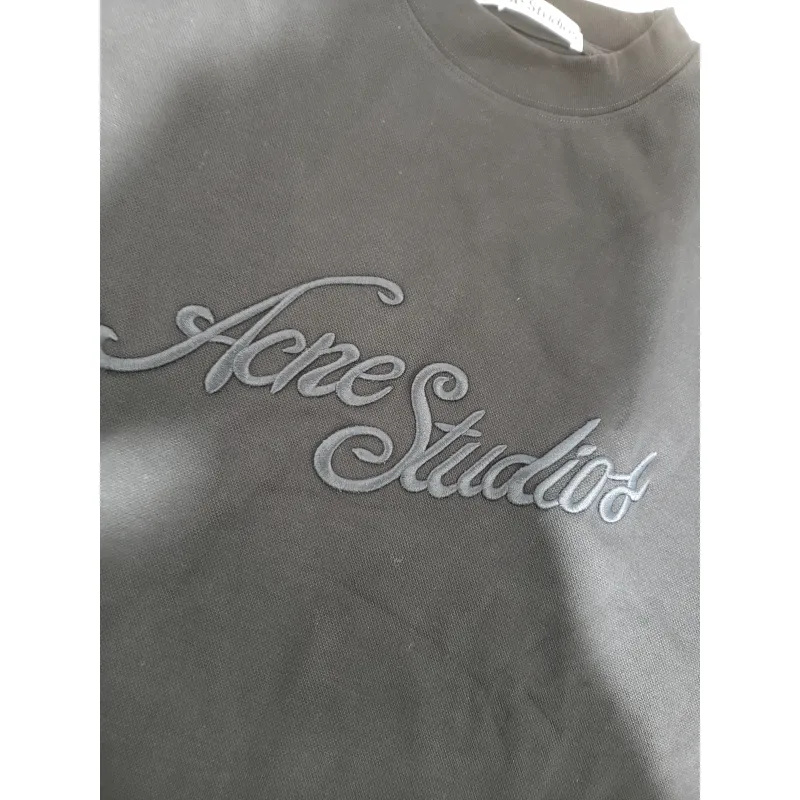 Bstsneaker-Acne Studios Logo Embroidered Cotton piqueT-Shirt 130 