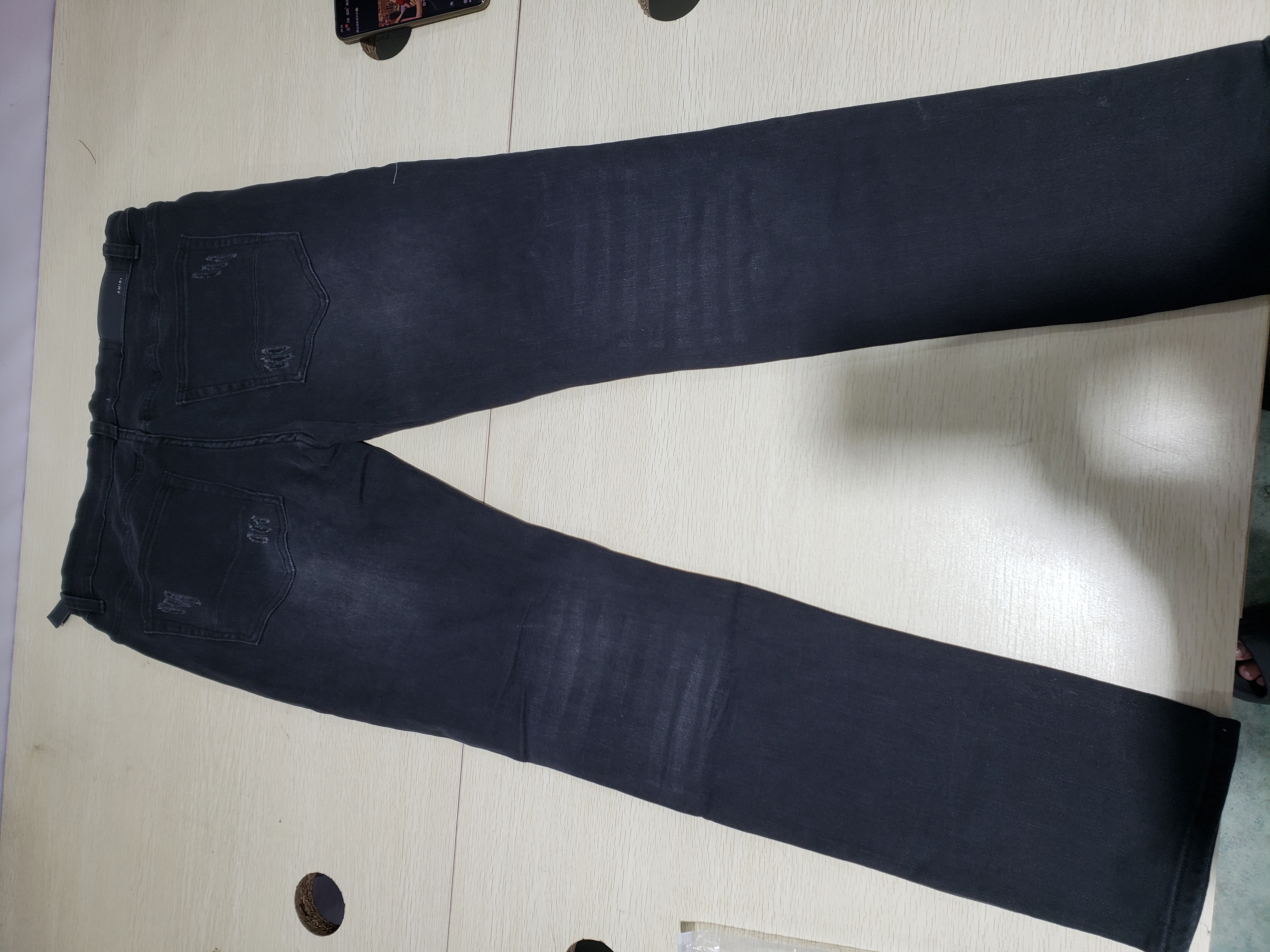 Bstsneaker-AMIRI pink ripped jeans 200