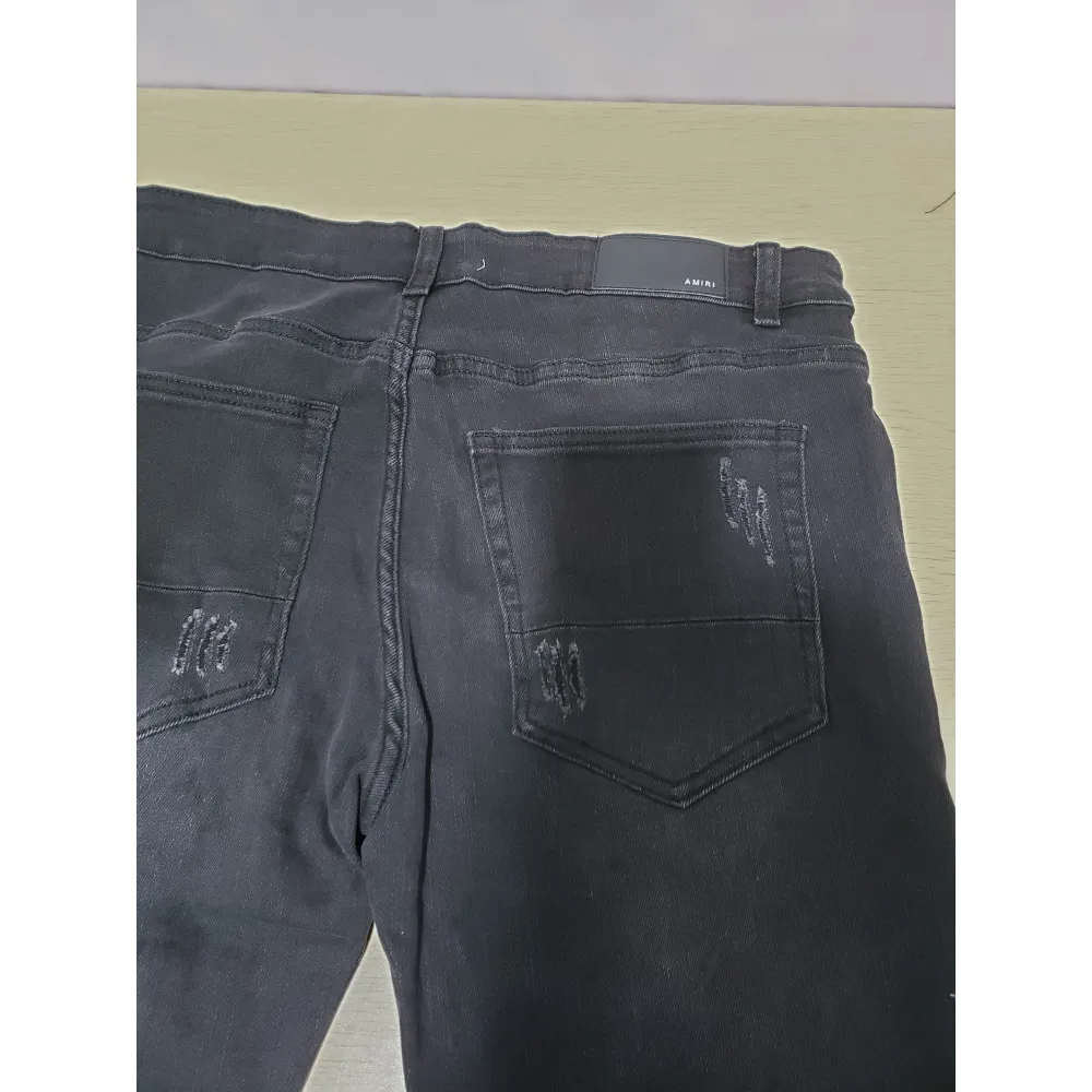 Bstsneaker-AMIRI pink ripped jeans 200